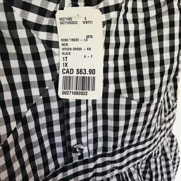 Checkered black & white dress - Picture 2 of 4